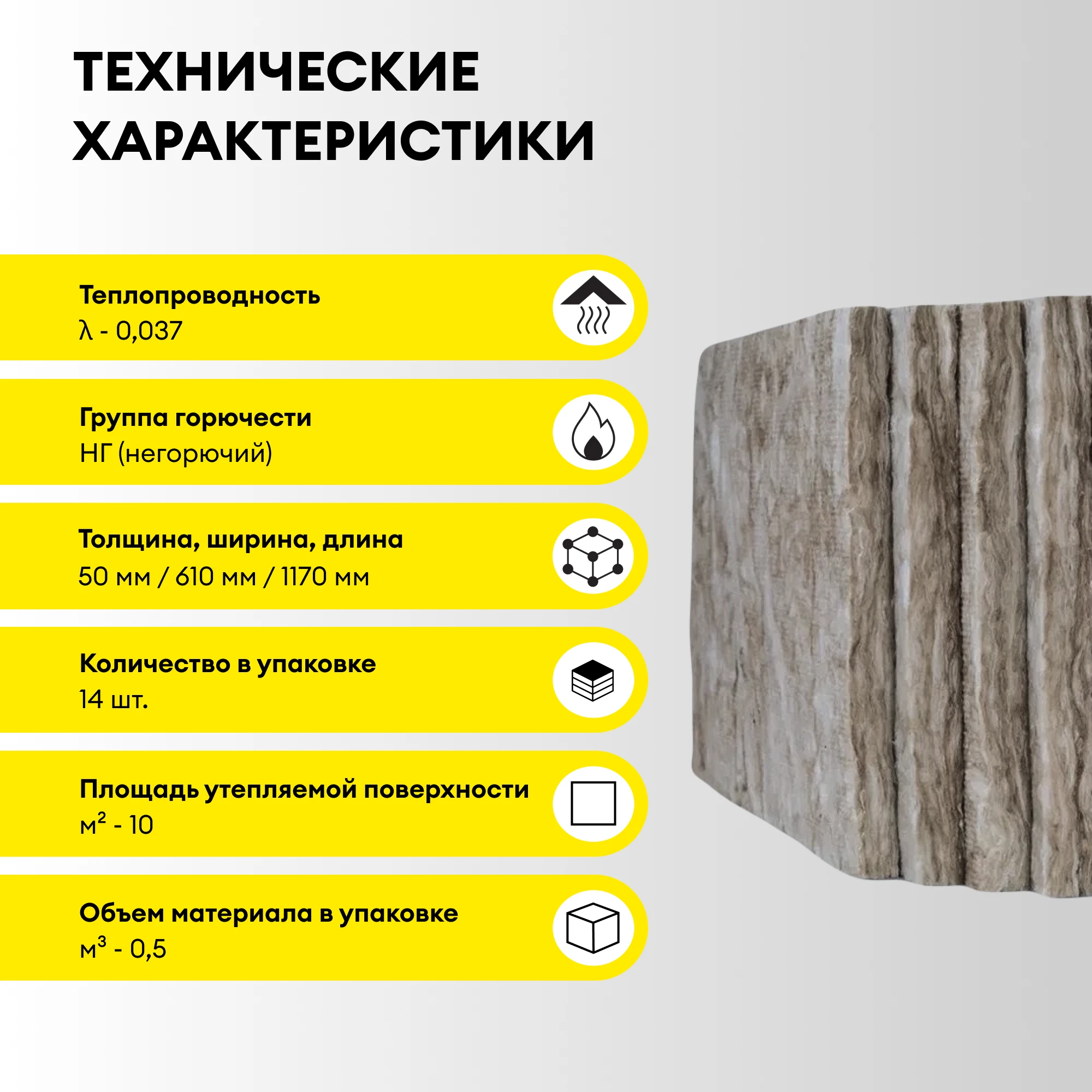 Утеплитель Vetonit Тепло и Тихо Стена 50мм (10м2 / 0.5м3) (3)
