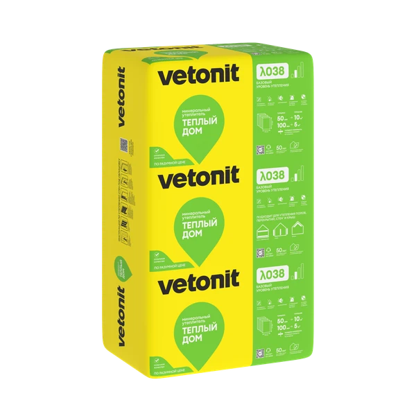 Утеплитель Vetonit Теплый Дом Плита Утеплитель Vetonit Теплый Дом Плита
