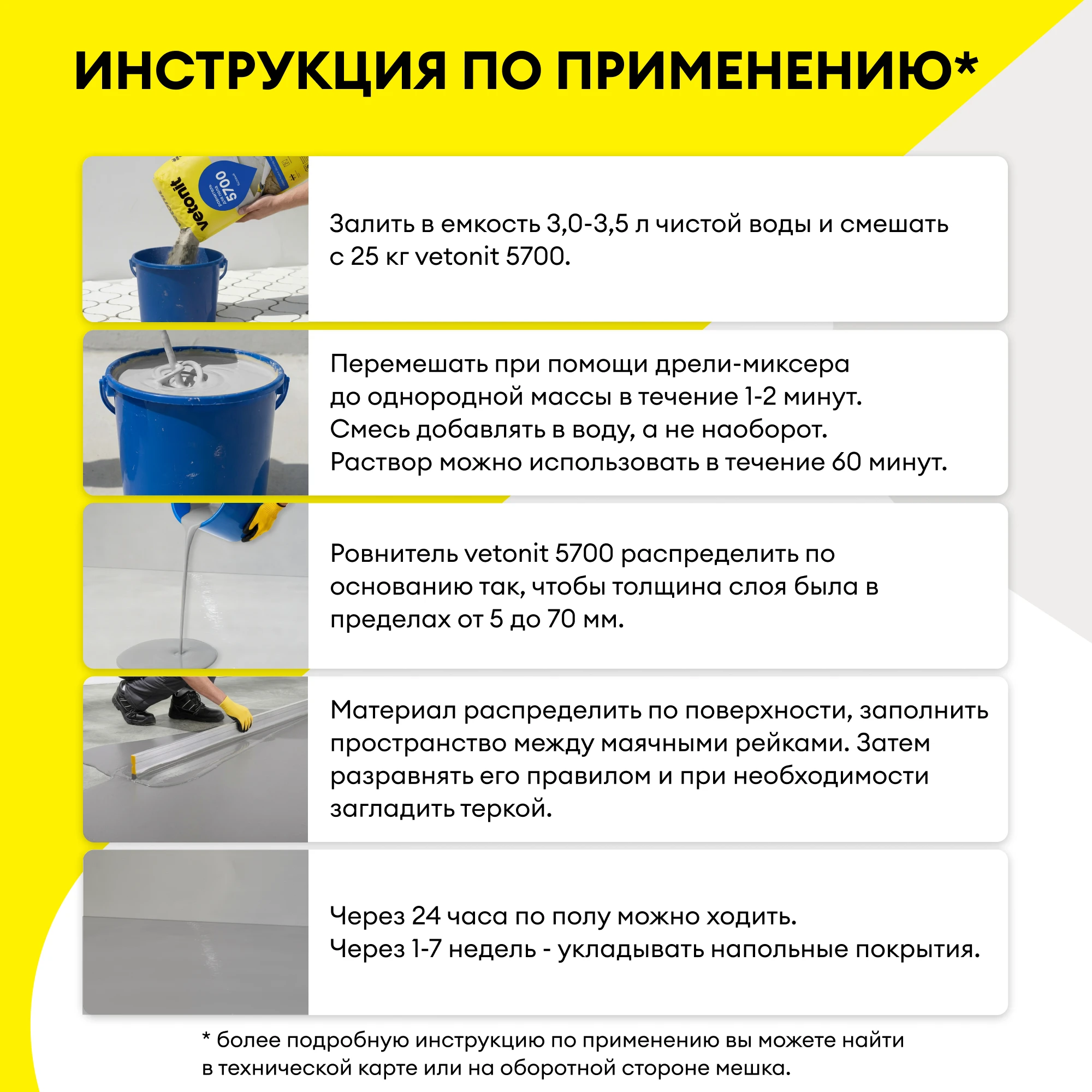 Ровнитель для пола Vetonit 5700 25 кг (8)