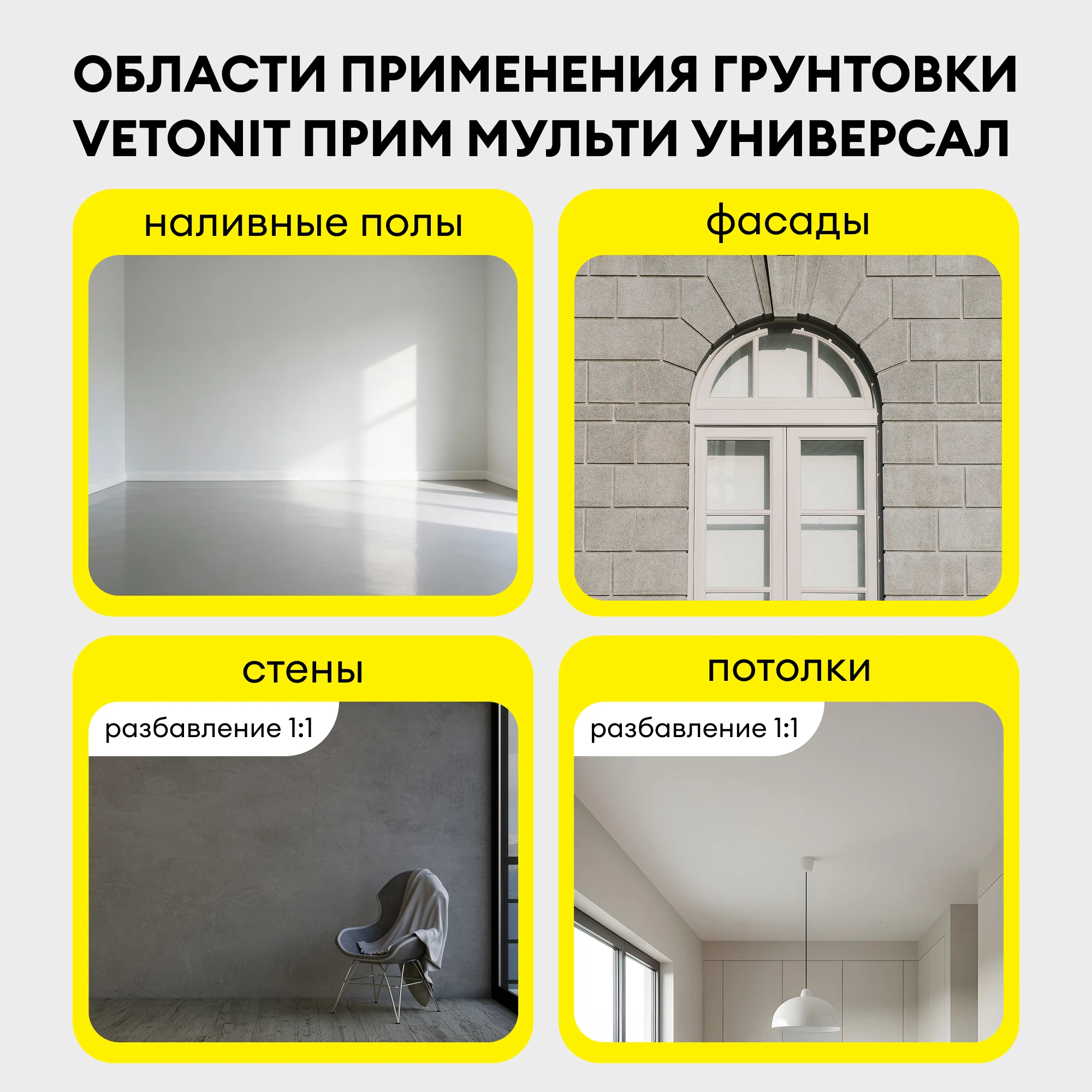 Грунтовка Vetonit прим мульти универсал 10 л (2)