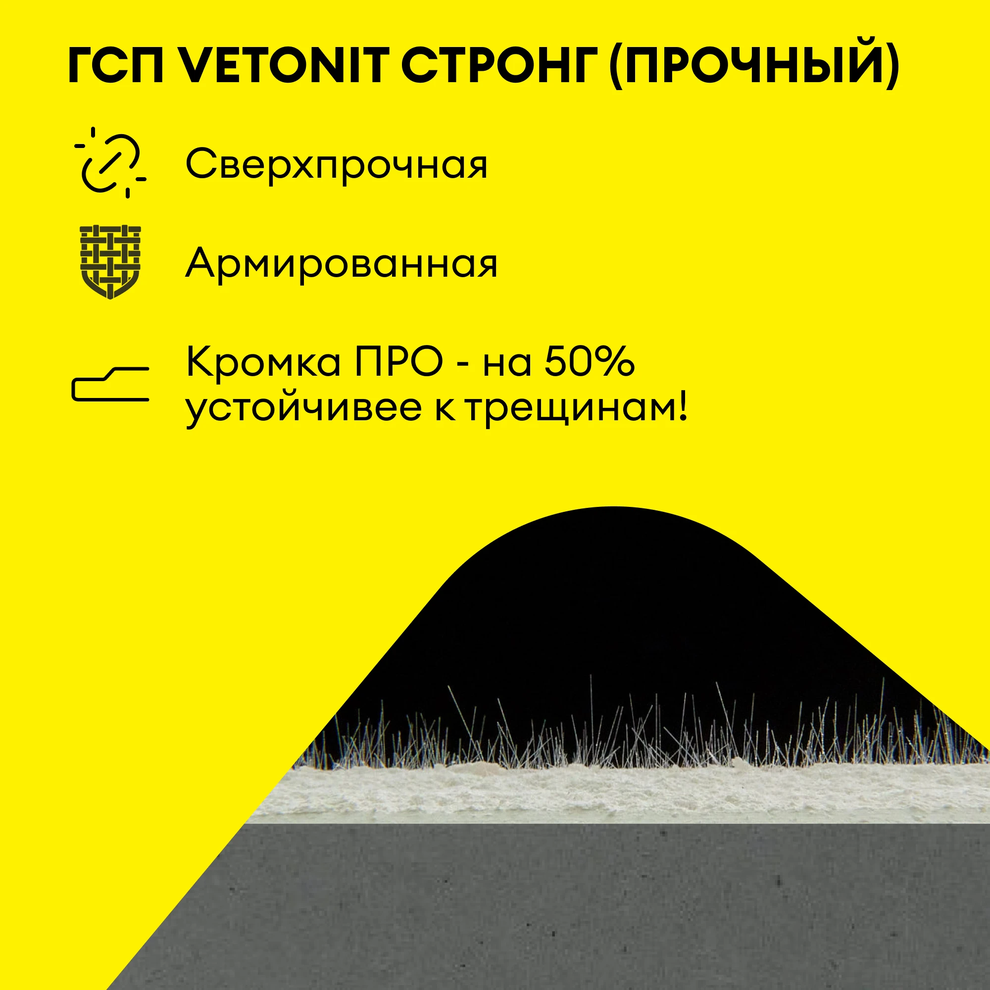 ГСП Vetonit Стронг (Прочный) 2000х1200х15мм (2)
