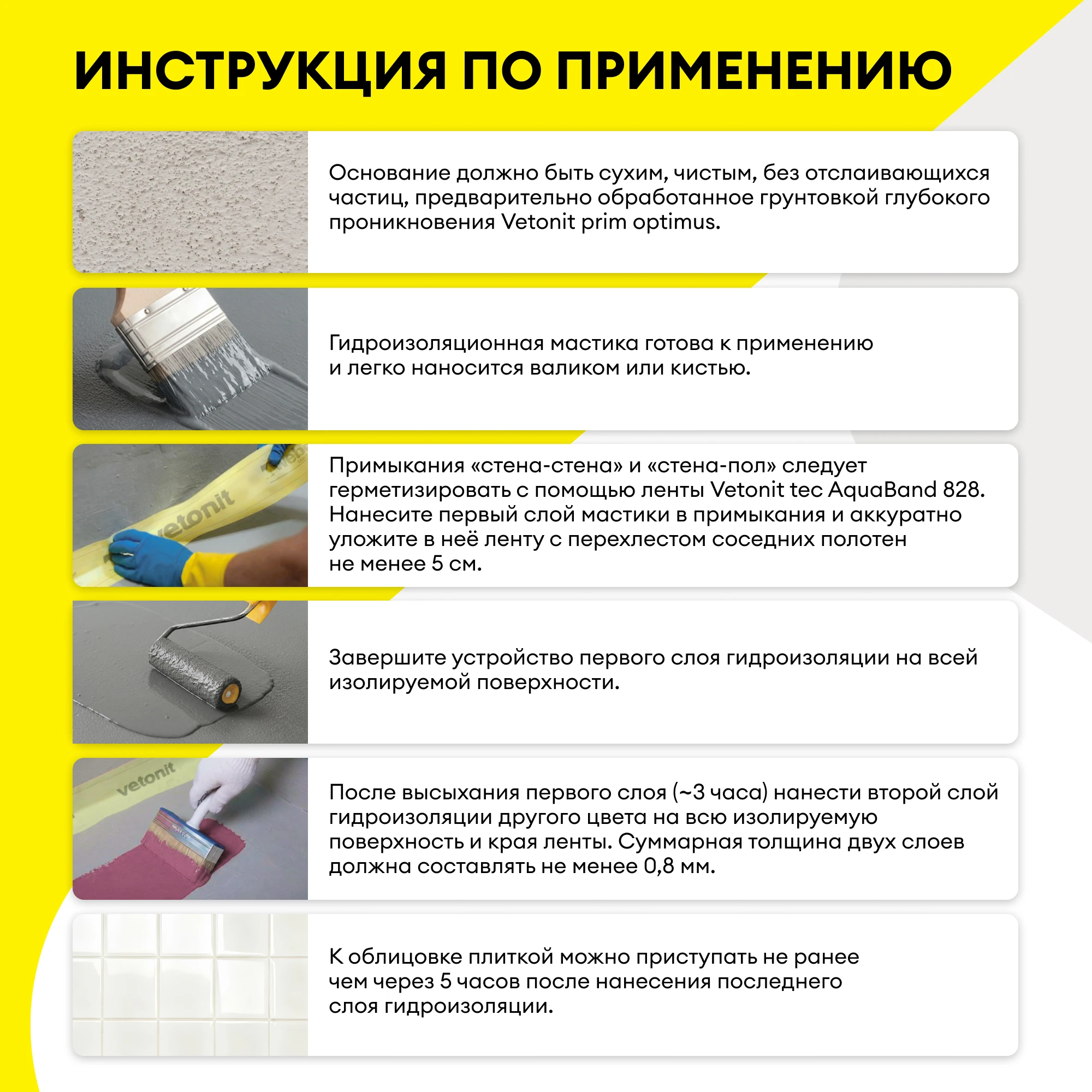 Гидроизоляция Vetonit тек 822 24 кг (8)
