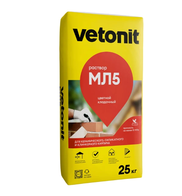 Кладочный раствор Vetonit МЛ5 25 кг Кладочный раствор Vetonit МЛ5 25 кг
