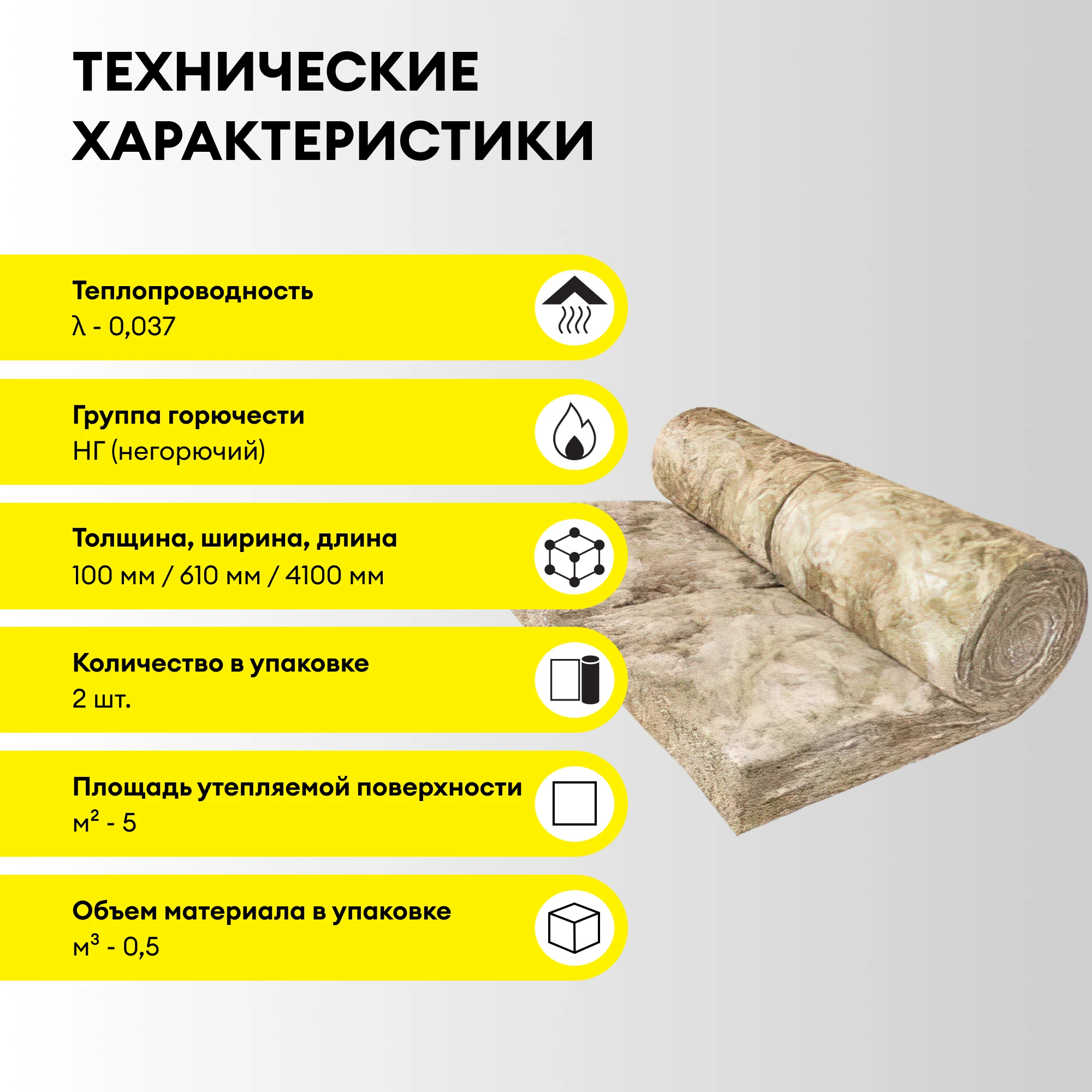 Утеплитель Vetonit Профи 100мм (5м2 / 0.5м3) (3)