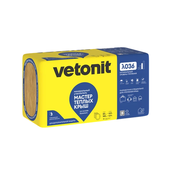 Утеплитель Vetonit Мастер Теплых Крыш Утеплитель Vetonit Мастер Теплых Крыш