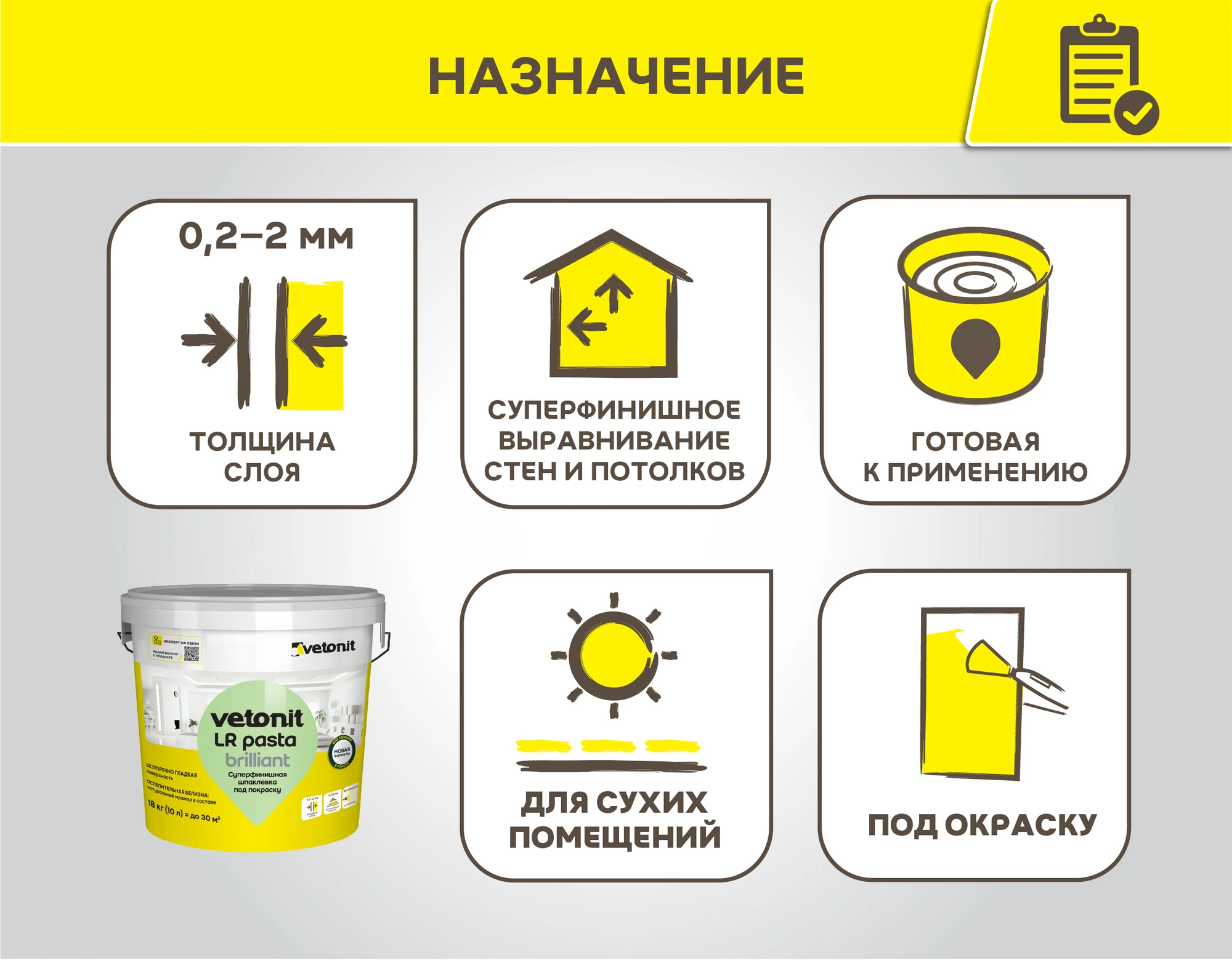 Шпаклевка Vetonit LR паста бриллиант 18 кг (1)